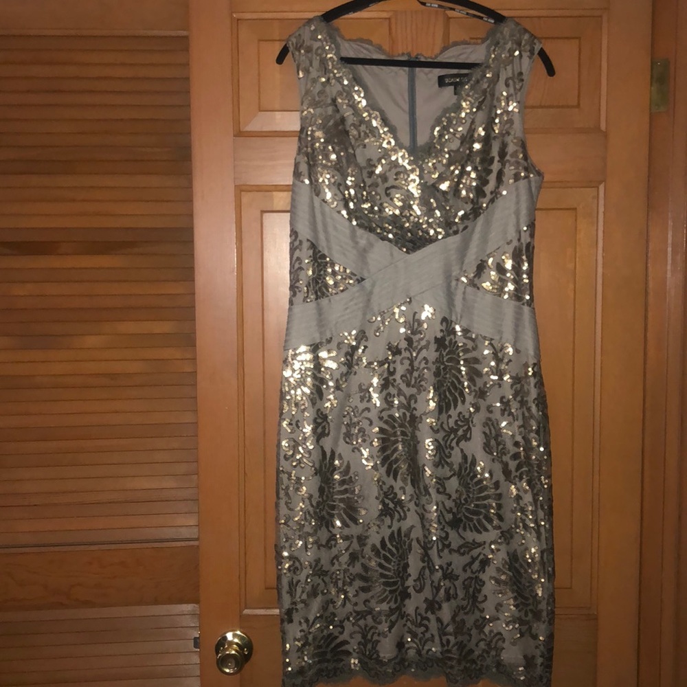 Metallic sequin dress